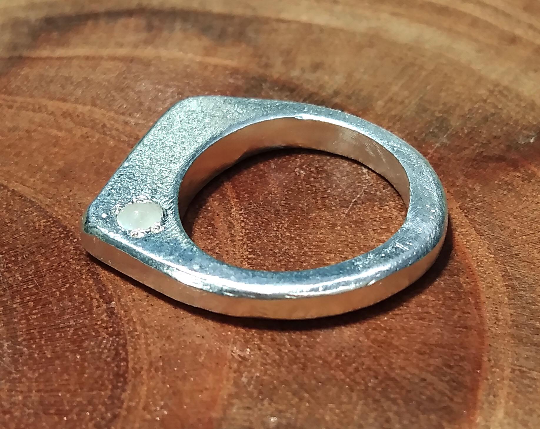 Solid 925 Starling Silver Ring, Natural Rainbow Moonstone Silver Ring, Nice Design Good Making Gift Ring, Handmade Ring, For Men & Women.